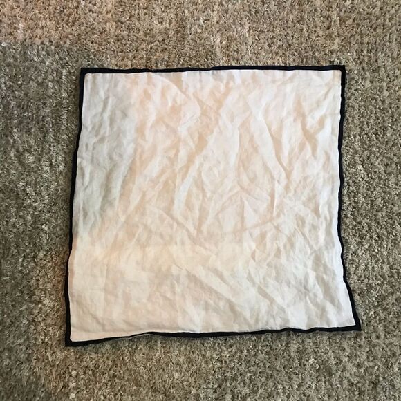 Pottery Barn Belgian Flax Linen Contrast STD Sham - Picture 4 of 6